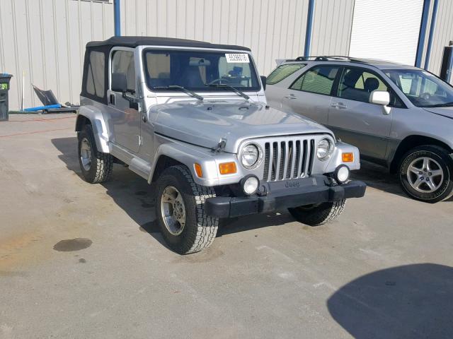 1J4FA49S51P347457 - 2001 JEEP WRANGLER / GRAY photo 1