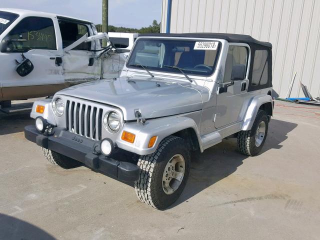 1J4FA49S51P347457 - 2001 JEEP WRANGLER / GRAY photo 2