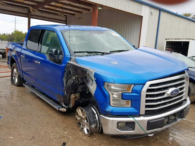 1FTEW1EP0GKD13709 - 2016 FORD F150 SUPER BLUE photo 1