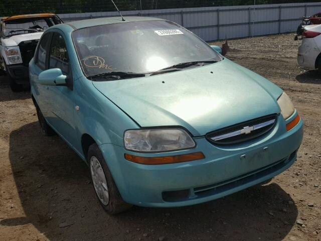 KL1TD52605B306988 - 2005 CHEVROLET AVEO BASE Теңіз көгі фото 1