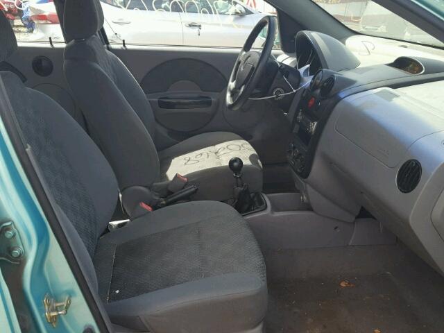 KL1TD52605B306988 - 2005 CHEVROLET AVEO BASE Теңіз көгі фото 5