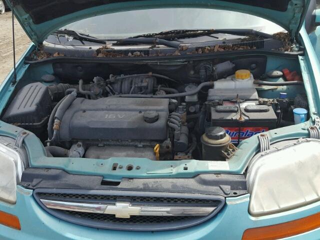 KL1TD52605B306988 - 2005 CHEVROLET AVEO BASE Теңіз көгі фото 7