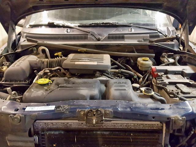 1B7HG2AN81S296394 - 2001 DODGE DAKOTA QUA BLUE photo 7