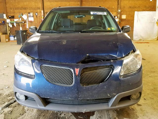 5Y2SL65846Z439868 - 2006 PONTIAC VIBE BLUE photo 9