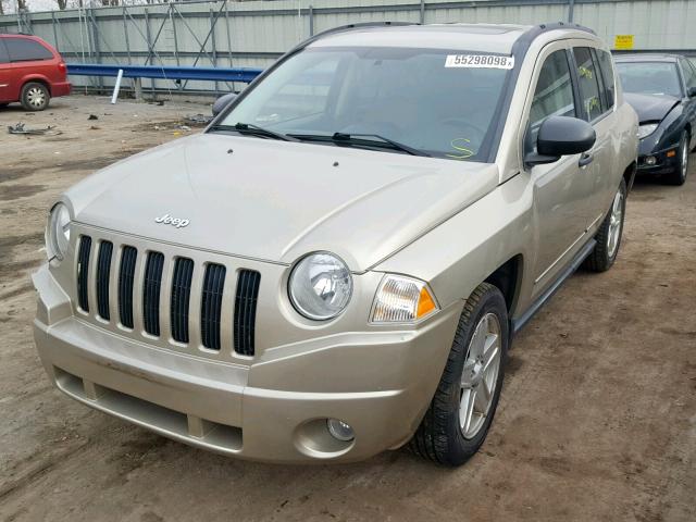 1J4FT47A79D194727 - 2009 JEEP COMPASS SP TAN photo 2