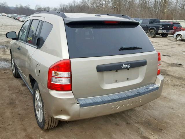 1J4FT47A79D194727 - 2009 JEEP COMPASS SP TAN photo 3