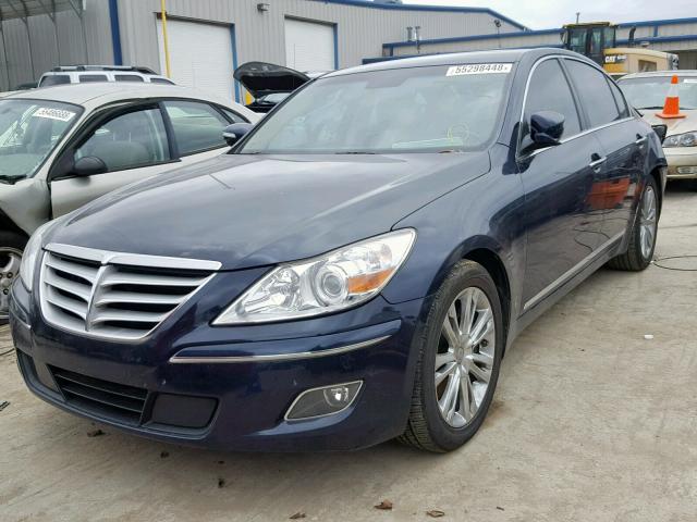 KMHGC4DF1BU124958 - 2011 HYUNDAI GENESIS 4. BLUE photo 2