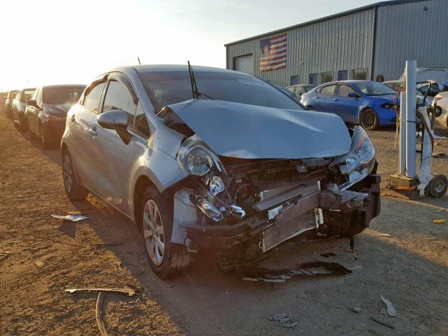 KNADM5A38C6082800 - 2012 KIA RIO LX SILVER photo 1