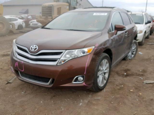 4T3ZA3BB6DU068891 - 2013 TOYOTA VENZA LE BROWN photo 2