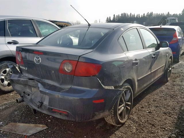 JM1BK123161499703 - 2006 MAZDA 3 S GRAY photo 4