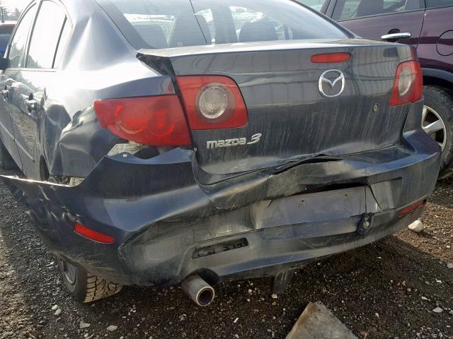 JM1BK123161499703 - 2006 MAZDA 3 S GRAY photo 9