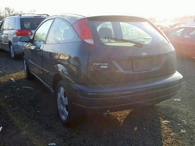 1FAHP31N07W207270 - 2007 FORD FOCUS SES BLACK photo 3