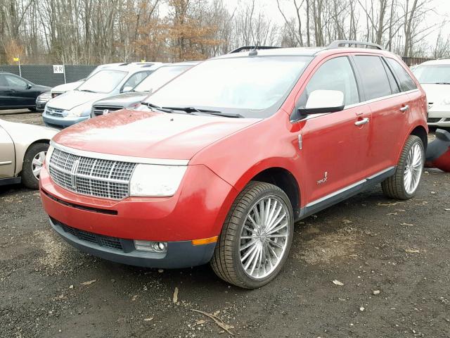 2LMDJ8JC6ABJ21914 - 2010 LINCOLN MKX RED photo 2