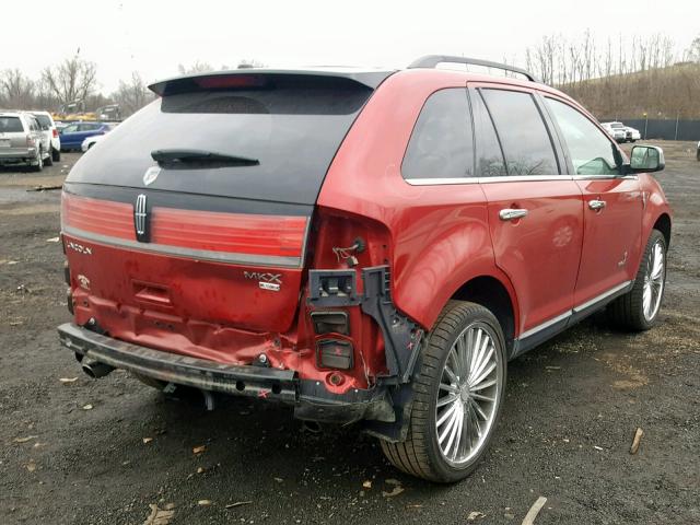 2LMDJ8JC6ABJ21914 - 2010 LINCOLN MKX RED photo 4