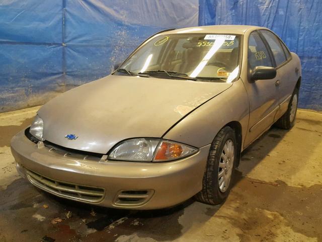 1G1JF524817158118 - 2001 CHEVROLET CAVALIER L GOLD photo 2