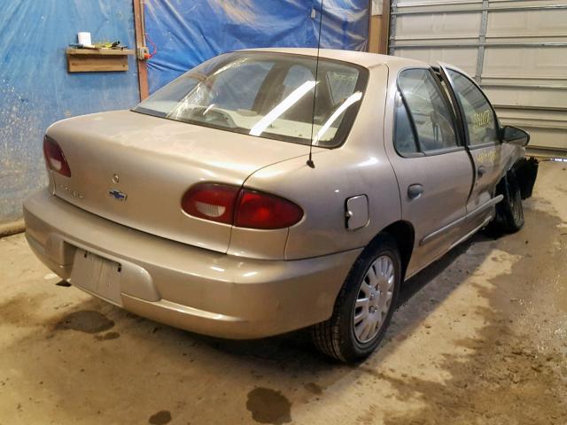 1G1JF524817158118 - 2001 CHEVROLET CAVALIER L GOLD photo 4