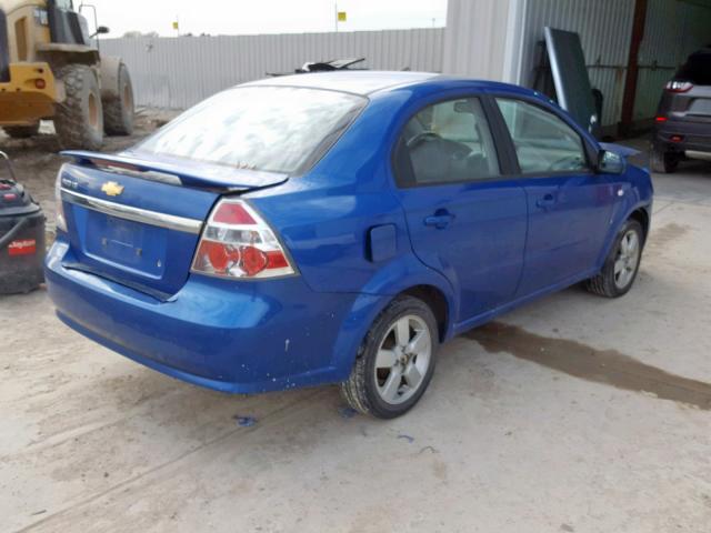 KL1TD56618B042601 - 2008 CHEVROLET AVEO BASE Mavi foto 4