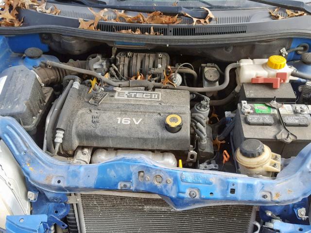 KL1TD56618B042601 - 2008 CHEVROLET AVEO BASE Mavi foto 7