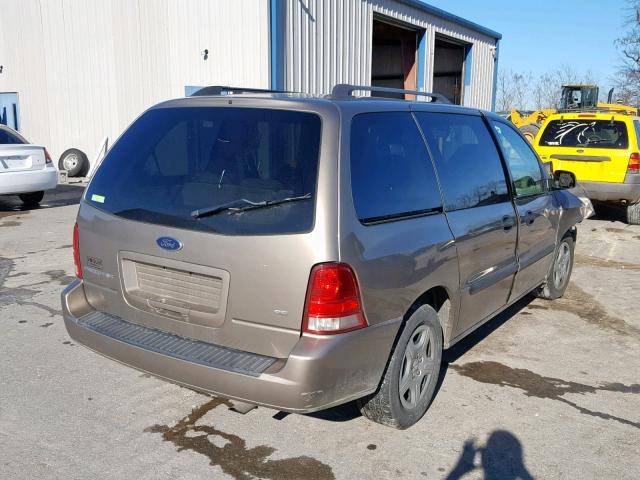 2FMZA51606BA30817 - 2006 FORD FREESTAR S BROWN photo 4