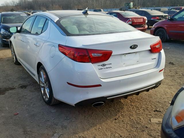 5XXGR4A60FG420041 - 2015 KIA OPTIMA SX WHITE photo 3