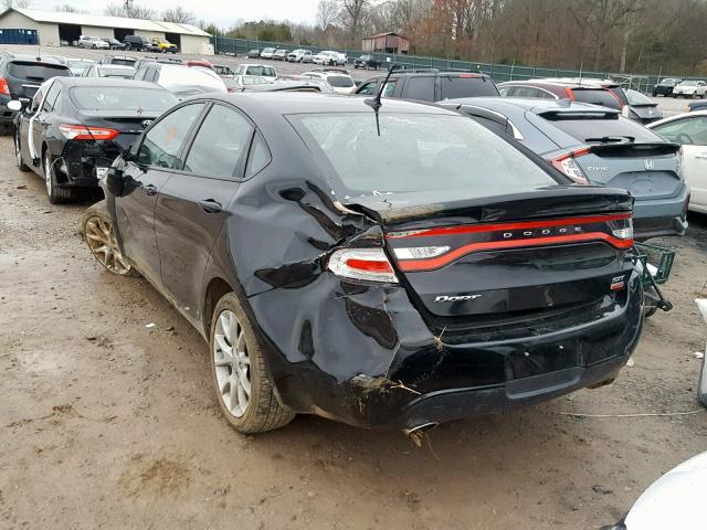 1C3CDFBH5DD133721 - 2013 DODGE DART SXT BLACK photo 3