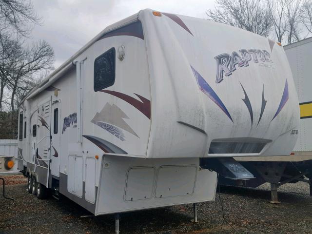 4YDF381259R800413 - 2009 KEYSTONE RAPTOR WHITE photo 1