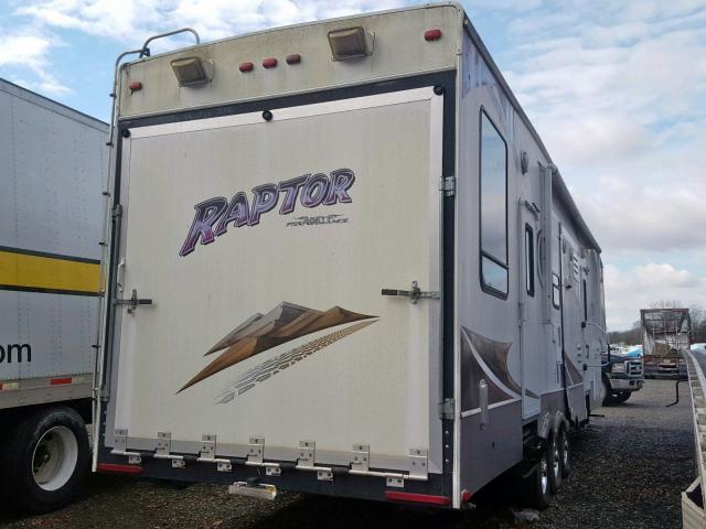 4YDF381259R800413 - 2009 KEYSTONE RAPTOR WHITE photo 4