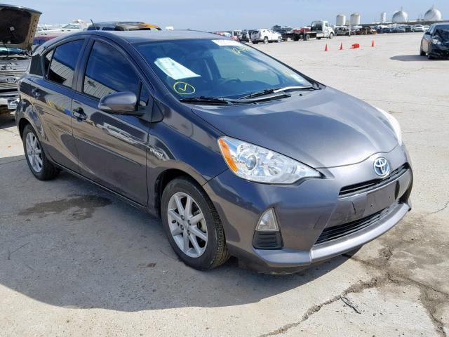 JTDKDTB30E1559717 - 2014 TOYOTA PRIUS C GRAY photo 1