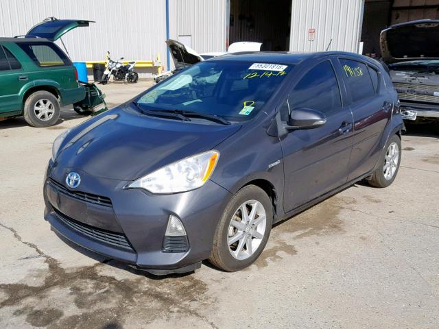 JTDKDTB30E1559717 - 2014 TOYOTA PRIUS C GRAY photo 2