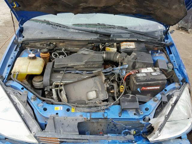 3FAFP3137YR165478 - 2000 FORD FOCUS ZX3 BLUE photo 7