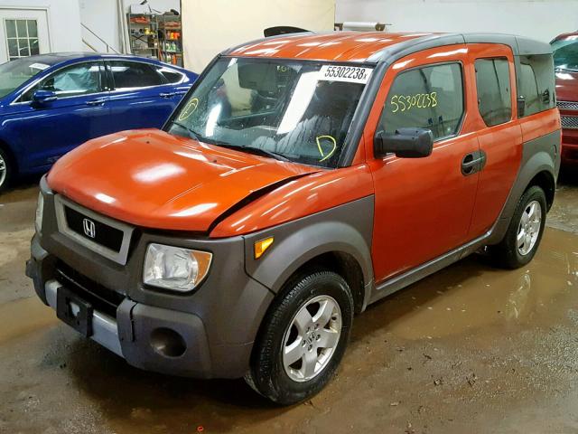 5J6YH28573L049376 - 2003 HONDA ELEMENT EX ORANGE photo 2