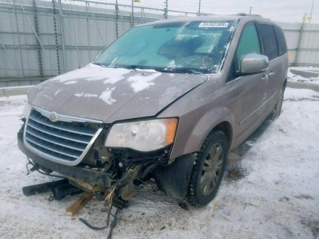 2A8HR64X29R511174 - 2009 CHRYSLER TOWN & COU BEIGE photo 2