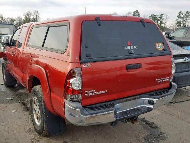 5TFTU4GN8CX023113 - 2012 TOYOTA TACOMA PRE RED photo 3