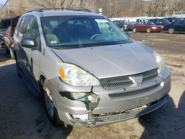 5TDZA23C04S052706 - 2004 TOYOTA SIENNA CE SILVER photo 1