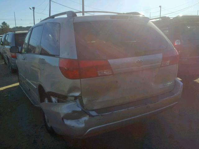 5TDZA23C04S052706 - 2004 TOYOTA SIENNA CE SILVER photo 3