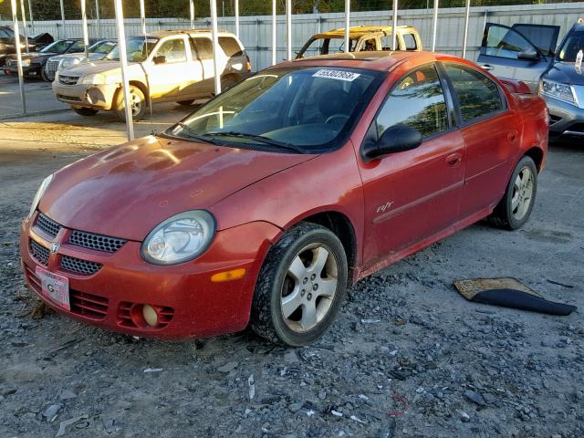 1B3AS76F43D136505 - 2003 DODGE NEON R/T RED photo 2