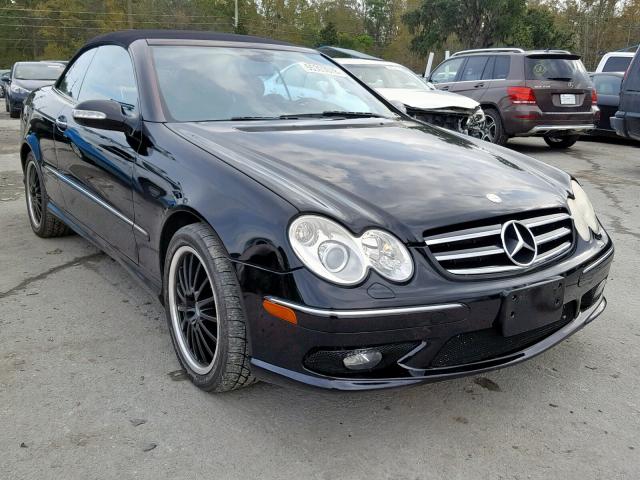 WDBTK75G64T026319 - 2004 MERCEDES-BENZ CLK 500 BLACK photo 1