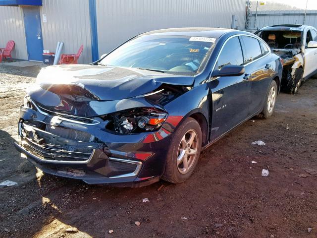 1G1ZB5ST5HF269330 - 2017 CHEVROLET MALIBU LS BLUE photo 2