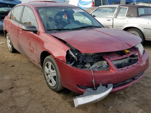 1G8AJ55F56Z187763 - 2006 SATURN ION LEVEL BURGUNDY photo 1