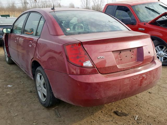 1G8AJ55F56Z187763 - 2006 SATURN ION LEVEL BURGUNDY photo 3