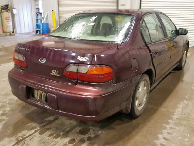 1G1NE52J4Y6110108 - 2000 CHEVROLET MALIBU LS 栗色 照片 4