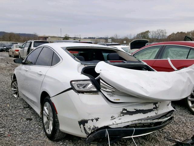 1C3CCCAG2FN759802 - 2015 CHRYSLER 200 LIMITE WHITE photo 3