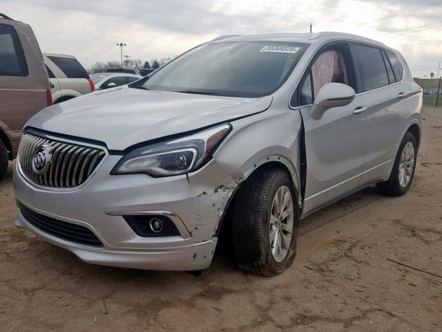 LRBFX2SA9JD113929 - 2018 BUICK ENVISION E SILVER photo 2