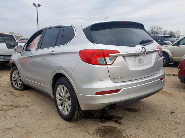 LRBFX2SA9JD113929 - 2018 BUICK ENVISION E SILVER photo 3