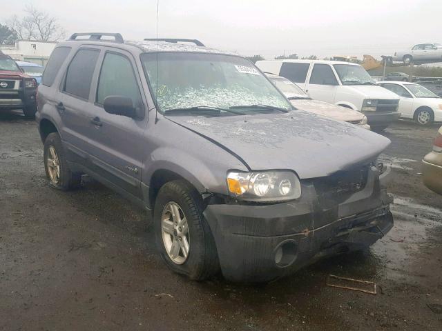 1FMYU59H87KA18219 - 2007 FORD ESCAPE HEV GRAY photo 1