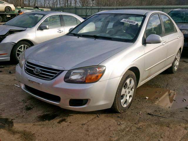 KNAFE222295647938 - 2009 KIA SPECTRA EX SILVER photo 2