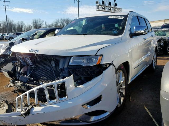 1C4RJFJT1EC106186 - 2014 JEEP GRAND CHER WHITE photo 2