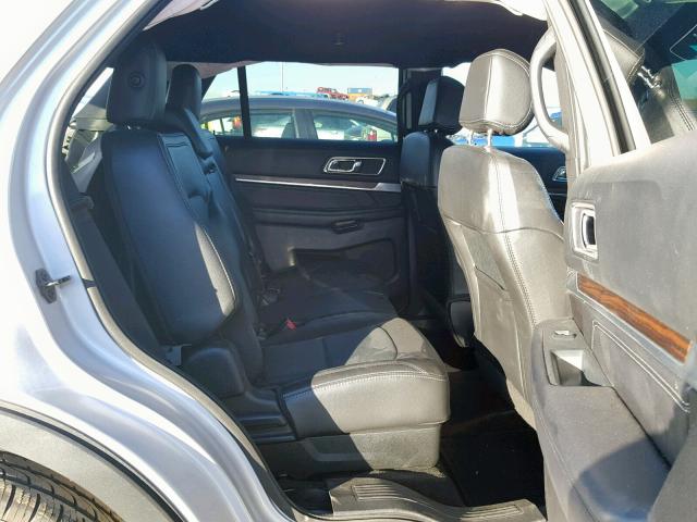 1FM5K8F80HGA18332 - 2017 FORD EXPLORER L SILVER photo 6