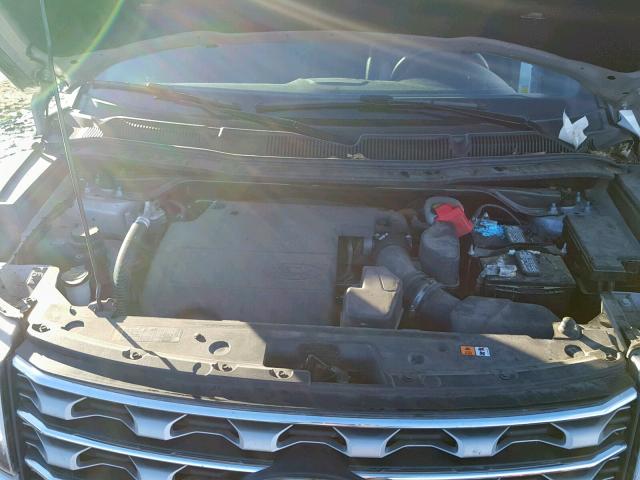 1FM5K8F80HGA18332 - 2017 FORD EXPLORER L SILVER photo 7