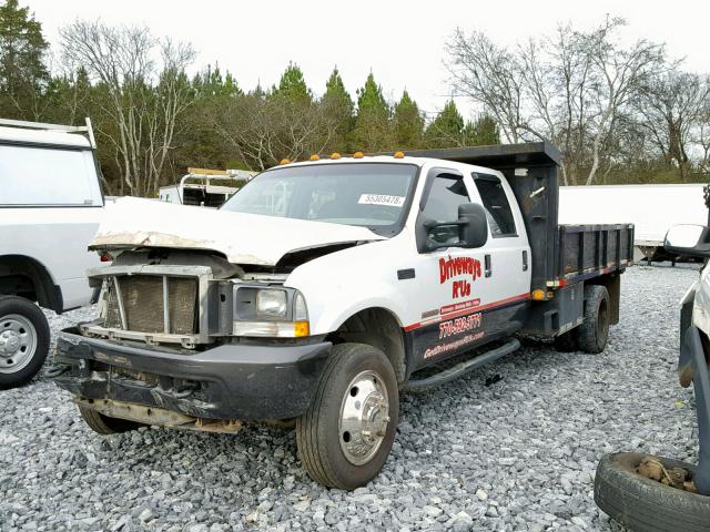 1FDAW56P94ED11791 - 2004 FORD F550 SUPER WHITE photo 2